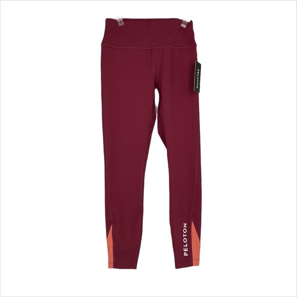 Peloton Women's Move Mission Rib Insert Legging in Maroon Size Small - Picture 1 of 7